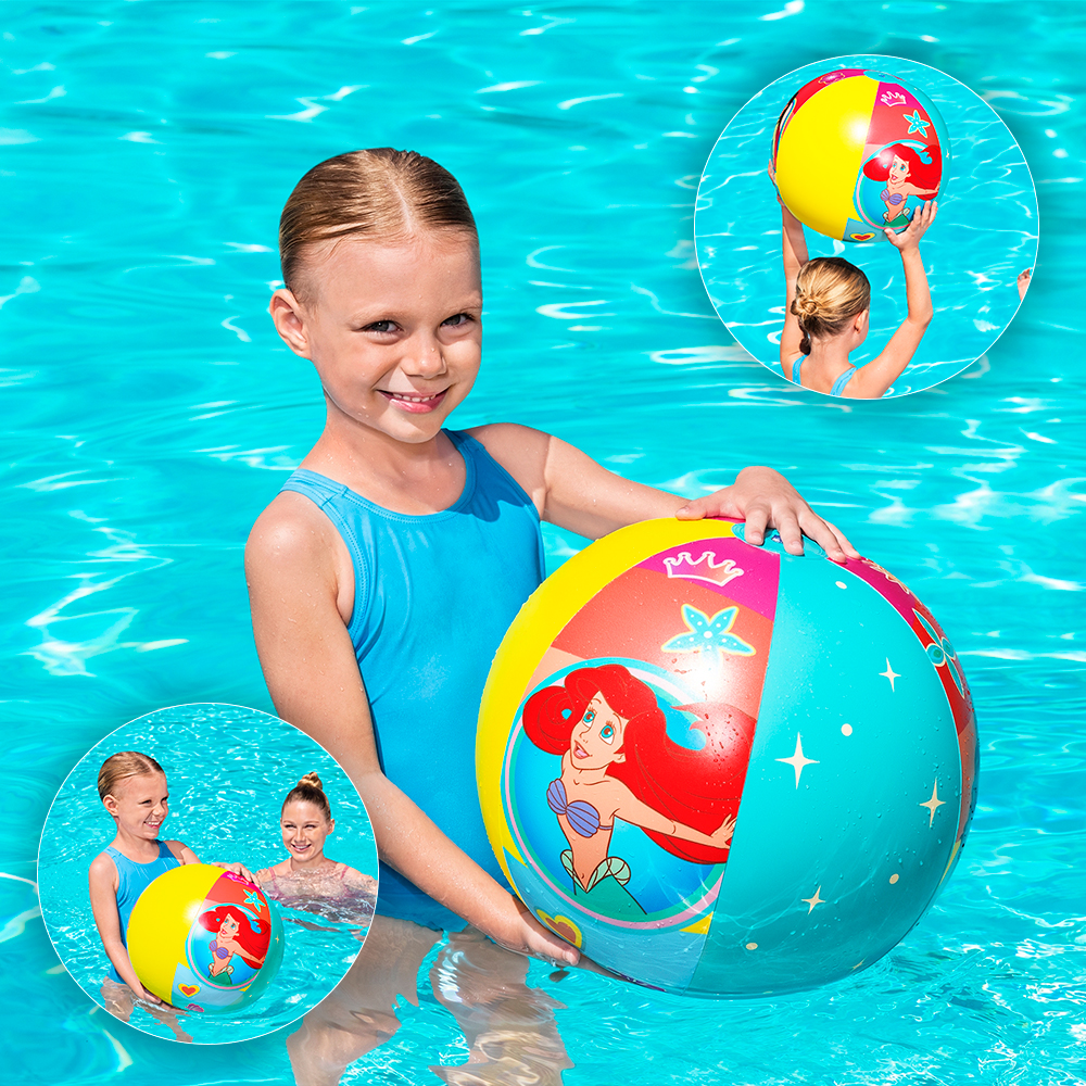 Pelota De Playa Inflable Infantil Bestway 51 Cm Princesas Multicolor