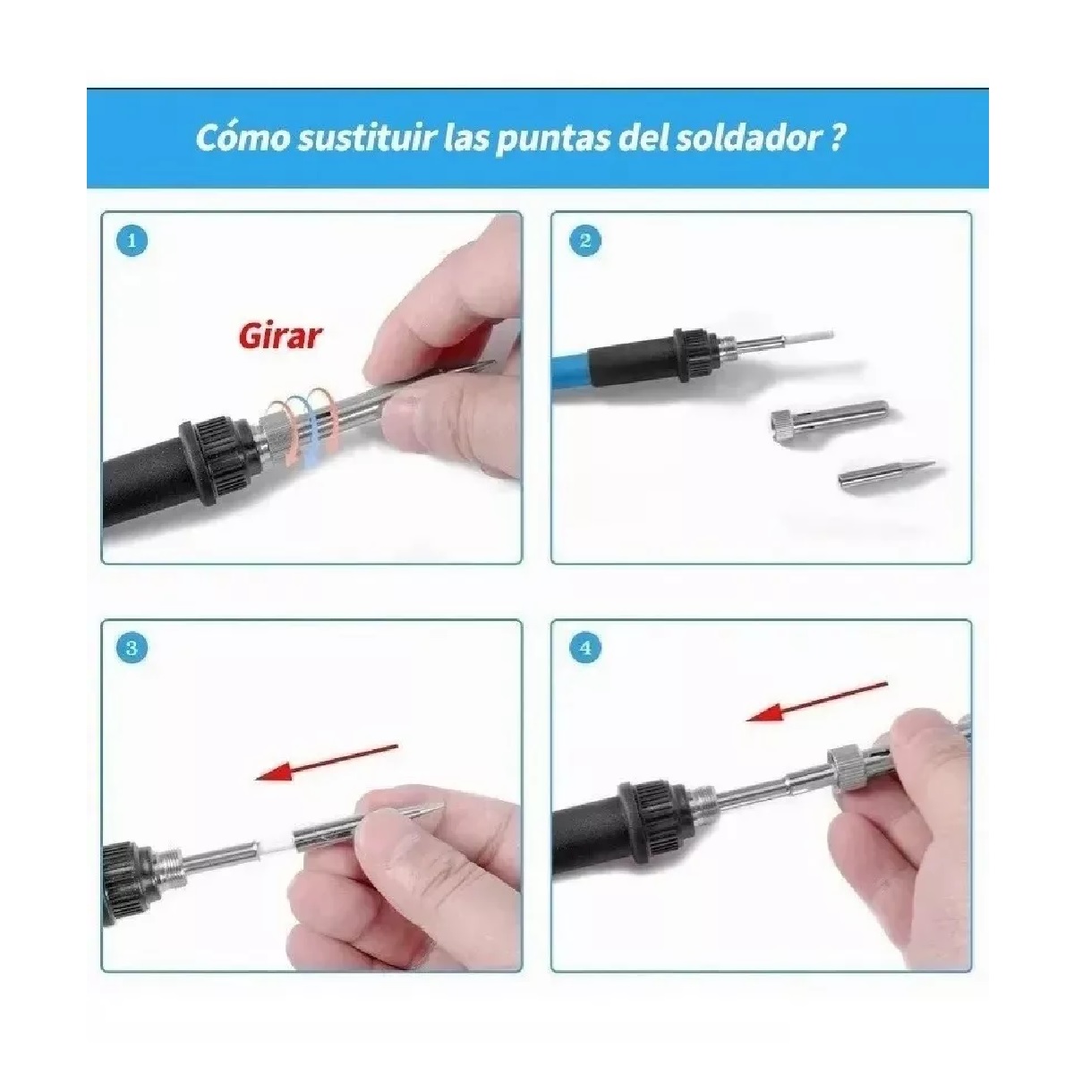 Kit De Soldador Eléctrico C/herramientas, Puntas, Multímetro