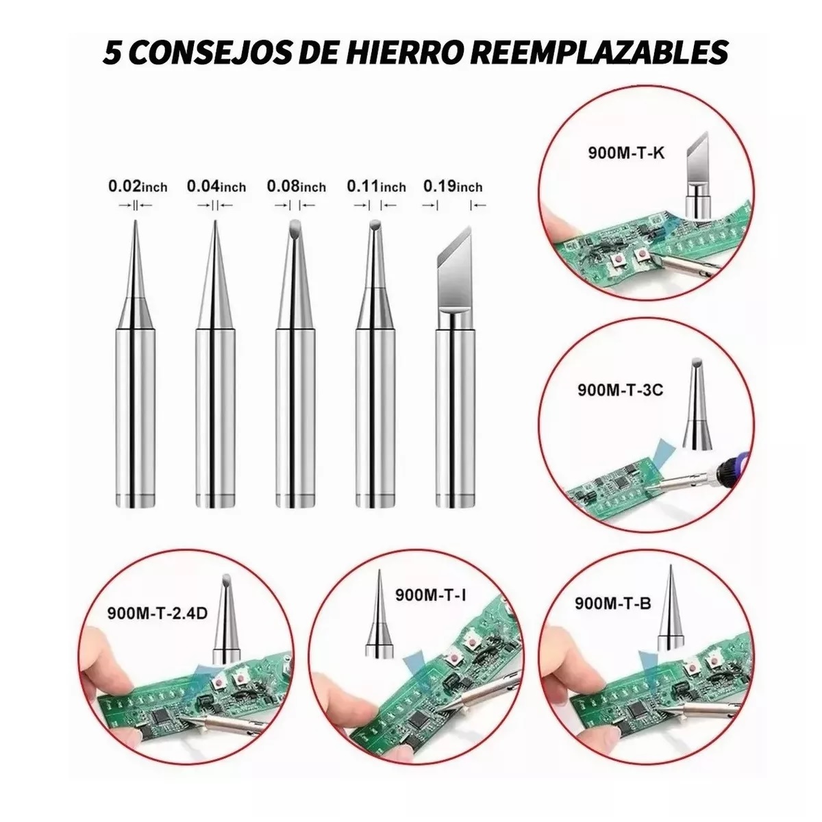 Kit De Soldador Eléctrico C/herramientas, Puntas, Multímetro