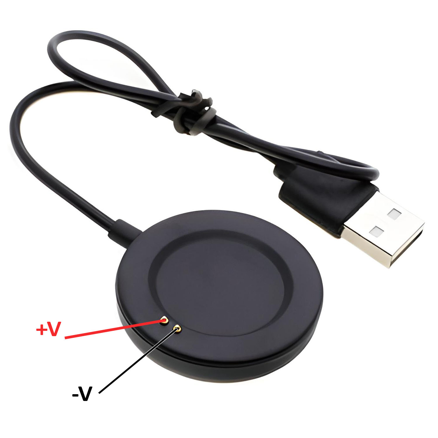 Cargador USB Smartwatch Reloj Inteligente Pines Circular 5V