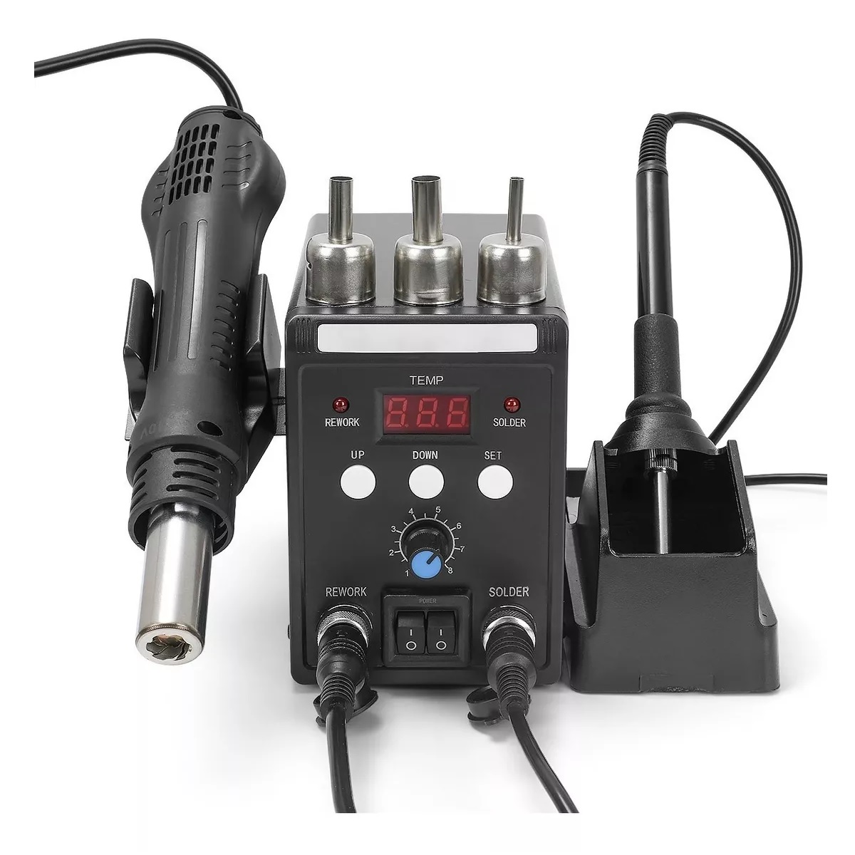 Estacion De Soldar Pistola De Calor Y Cautín 700w