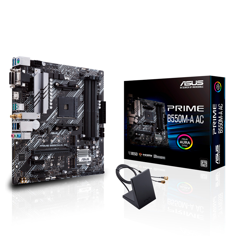 Tarjeta Madre Asus Prime B550M-A AC para AMD