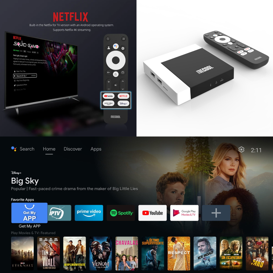 Tv Box KM7 Plus 4K Google Assitant 2GB Ram 16GB Android 11.0 MECOOL