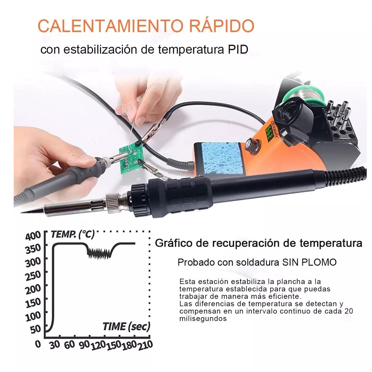Estación De Soldadura Digital Cautines Para Soldar