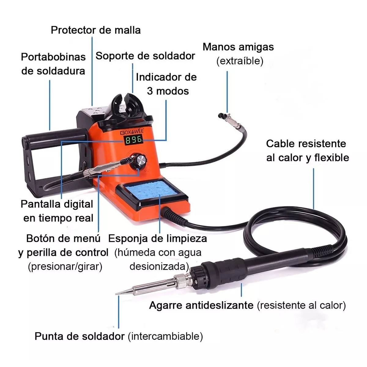 Estación De Soldadura Digital Cautines Para Soldar