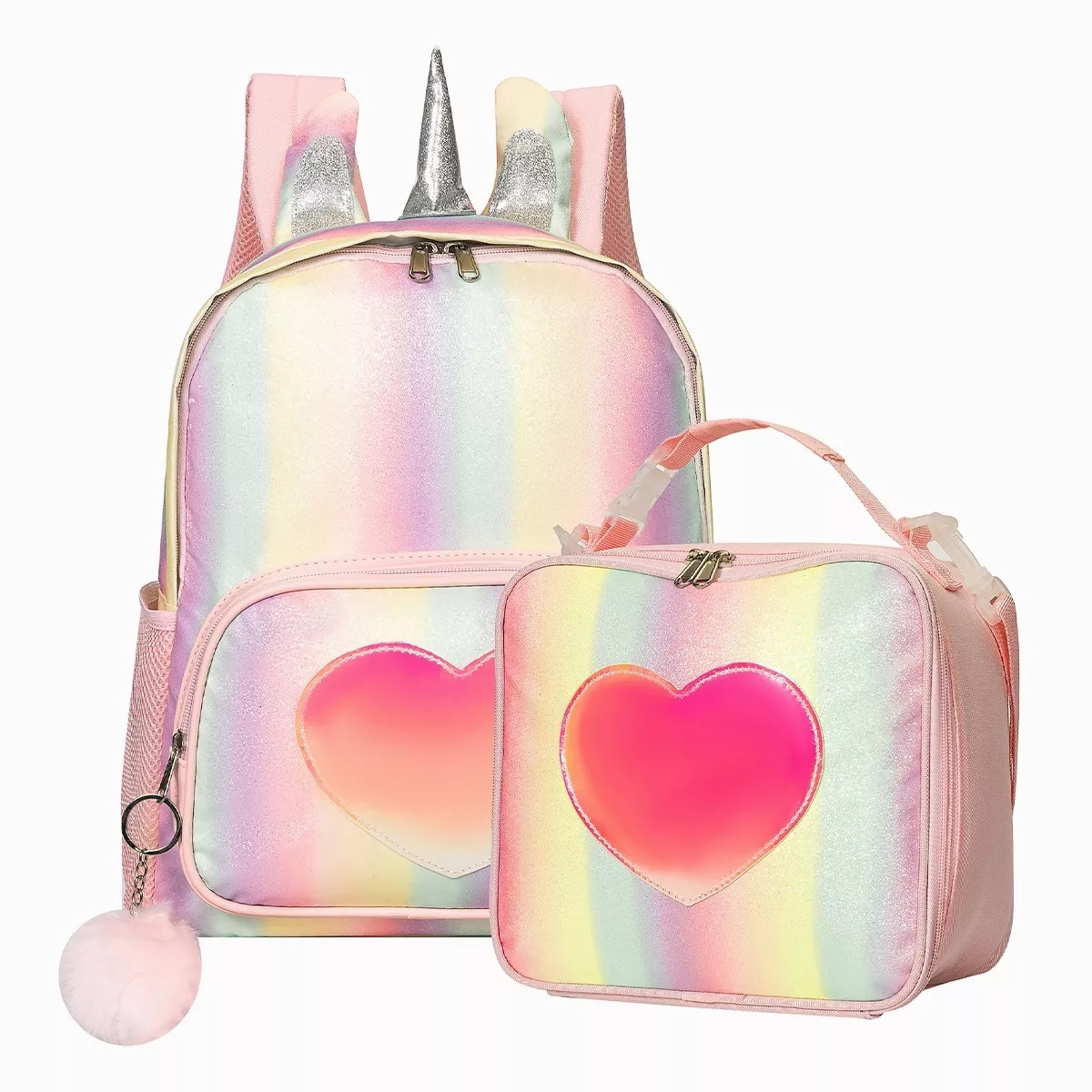 Mochila Escolar Con Bolsa Lonchera Grande Escuela Primaria