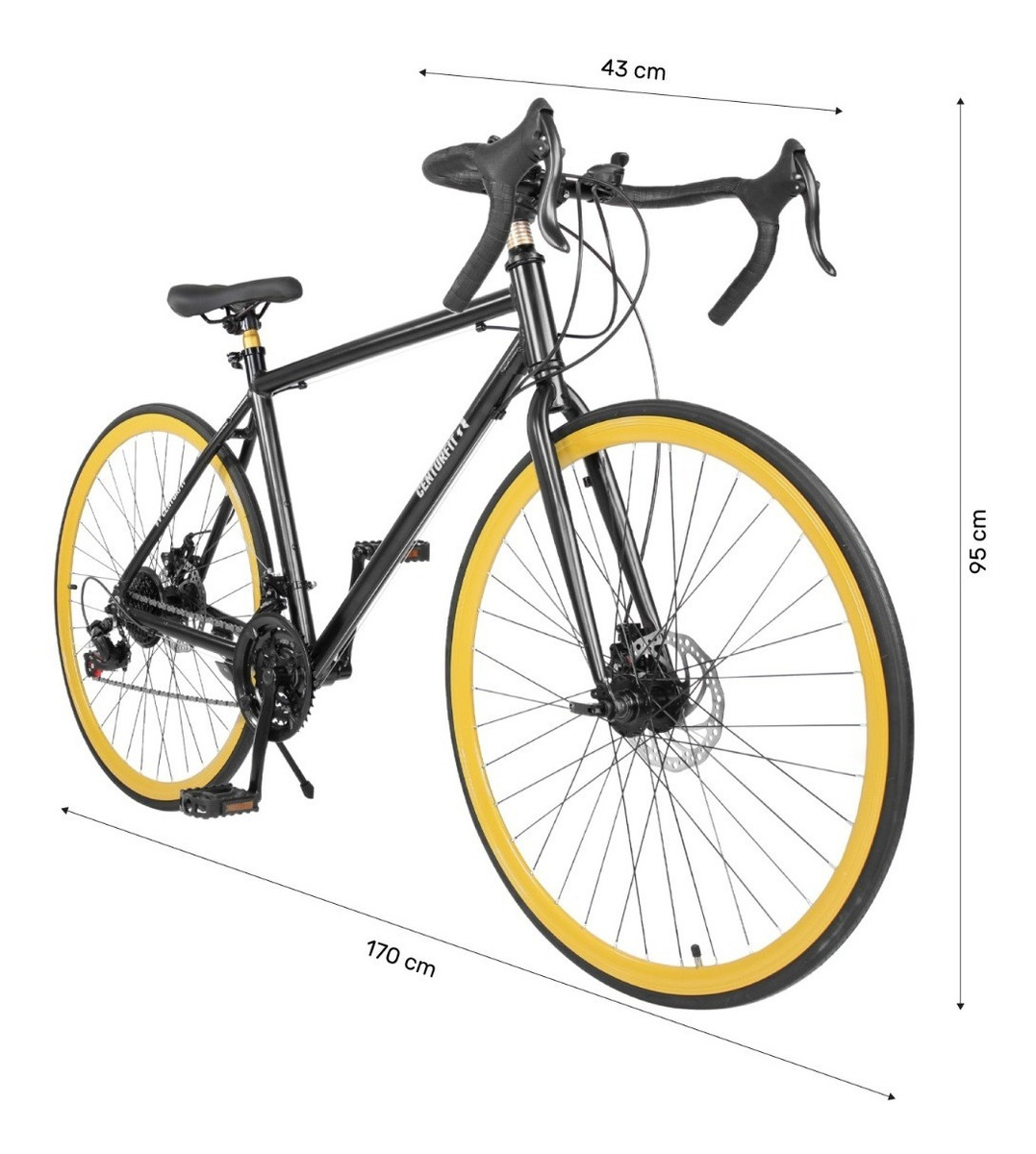 Bicicleta De Ruta Pista Deportiva Rodada 26 Negra