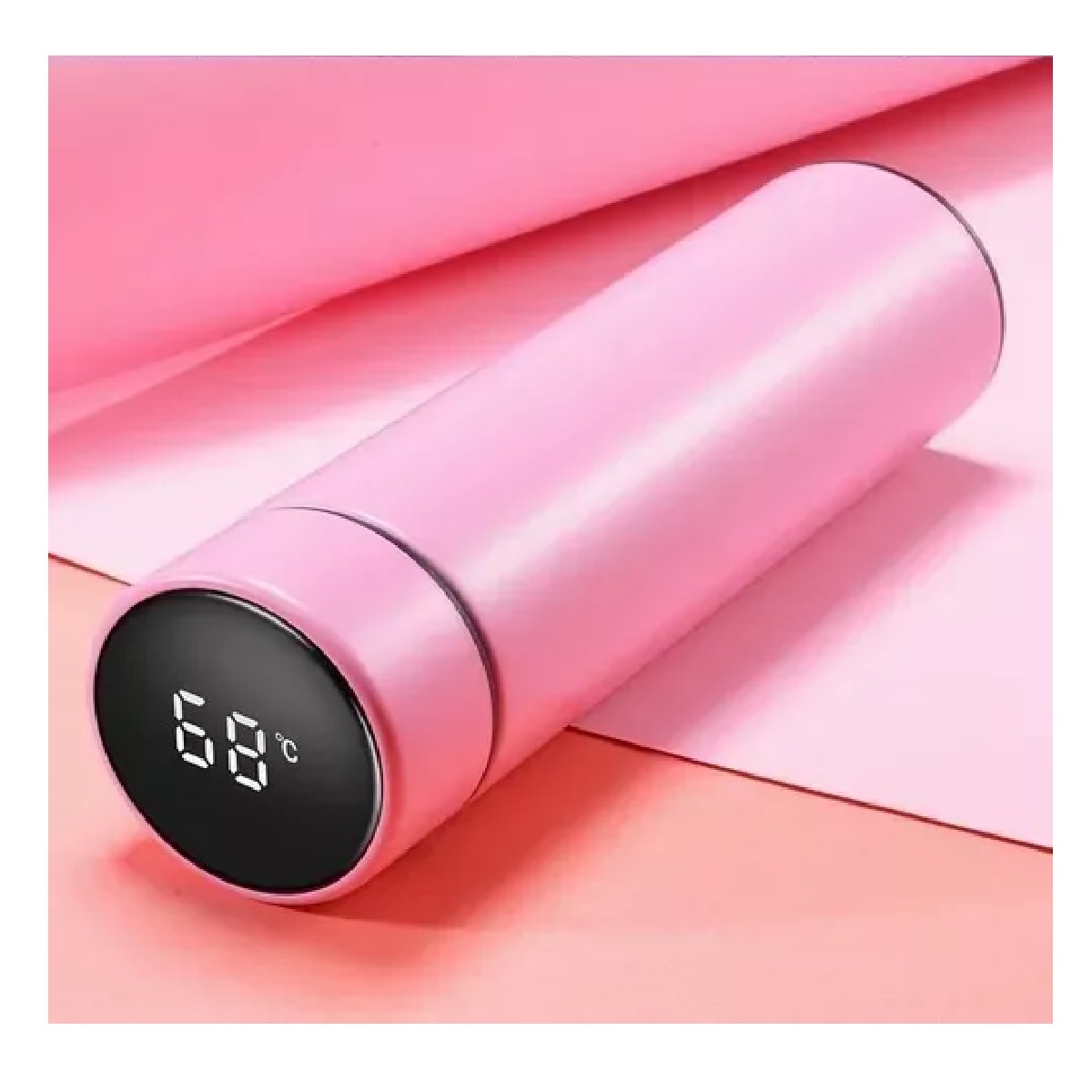 Termo Digital Inteligente De Acero Inoxidable 500ml Rosa