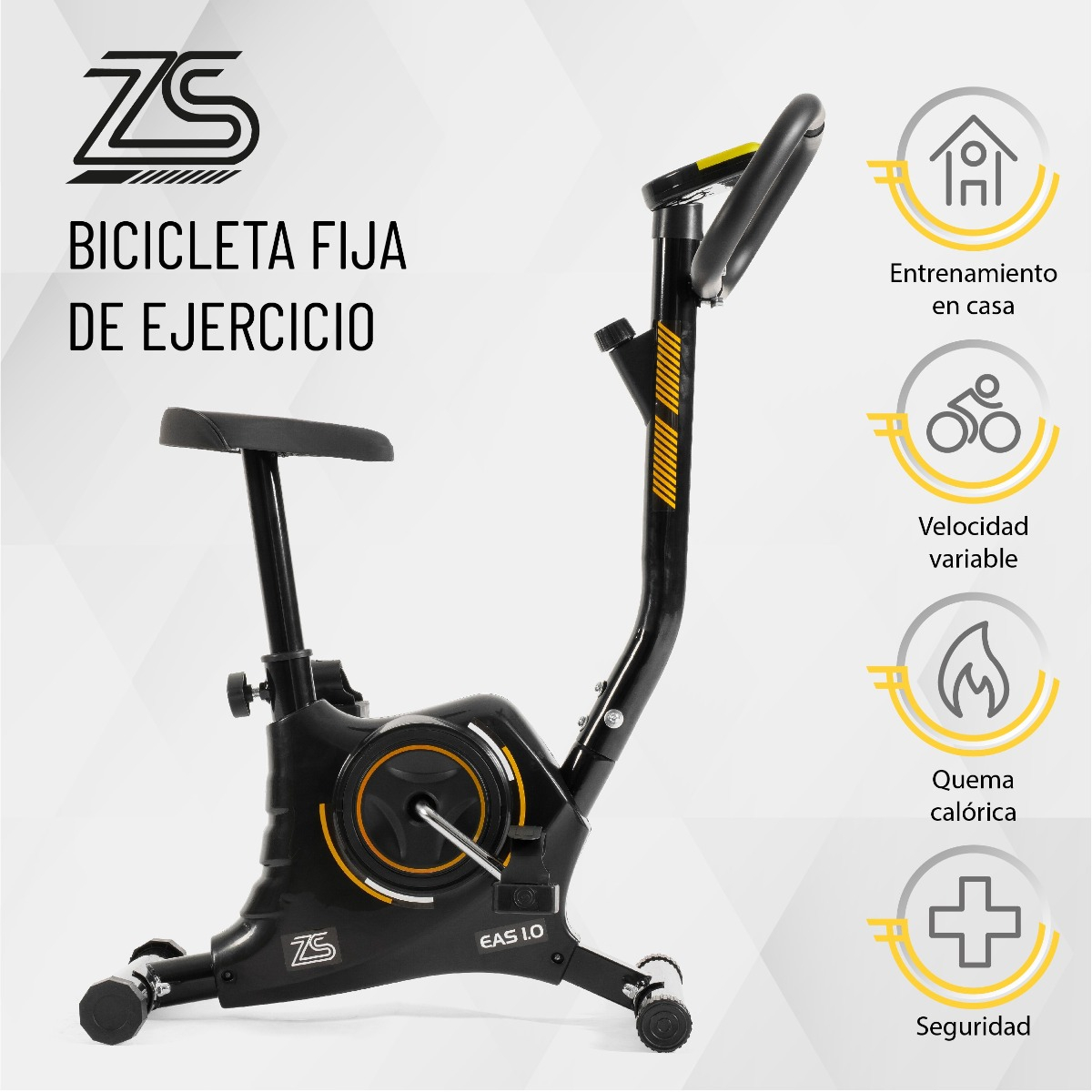 Bicicleta Fija Estática Stats Sports Home Bike Tensión gradual