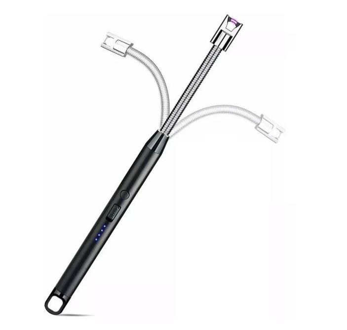 Encendedor mechero eléctrico recargable USB estufa carbón velas 