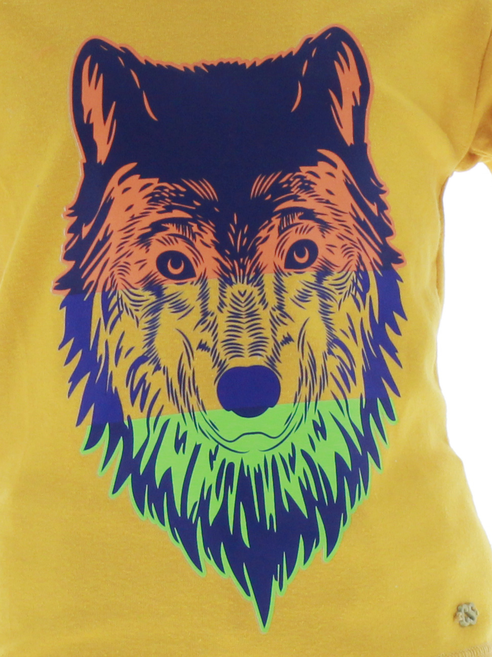 Playera Niño Color Mostaza Manga Larga T Shirt 3298 1 a 6 Años.