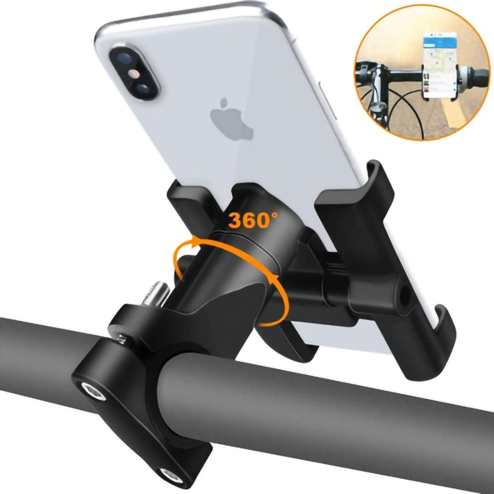 Soporte Expandible Lateral Metálico Celular Manubrio Motocicleta Bicicleta