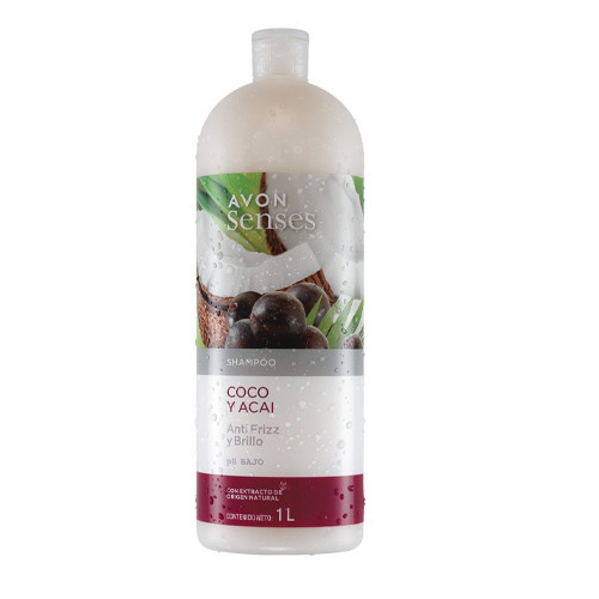 Shampoo Para El Cabello Coco Y Acai Senses Avon