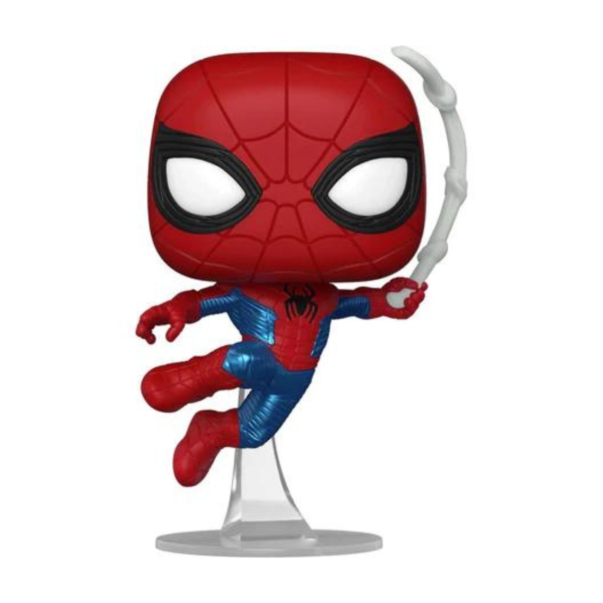 Spiderman No Way Home - Spiderman Traje Final, Funko Pop Marvel, color rojo/azul