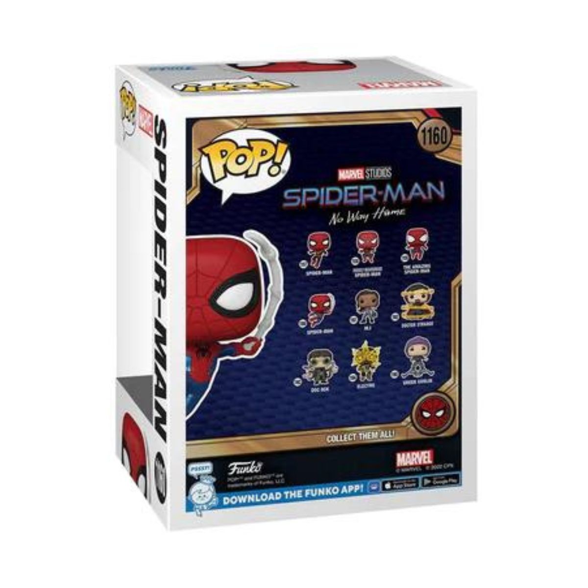 Spiderman No Way Home - Spiderman Traje Final, Funko Pop Marvel, color rojo/azul