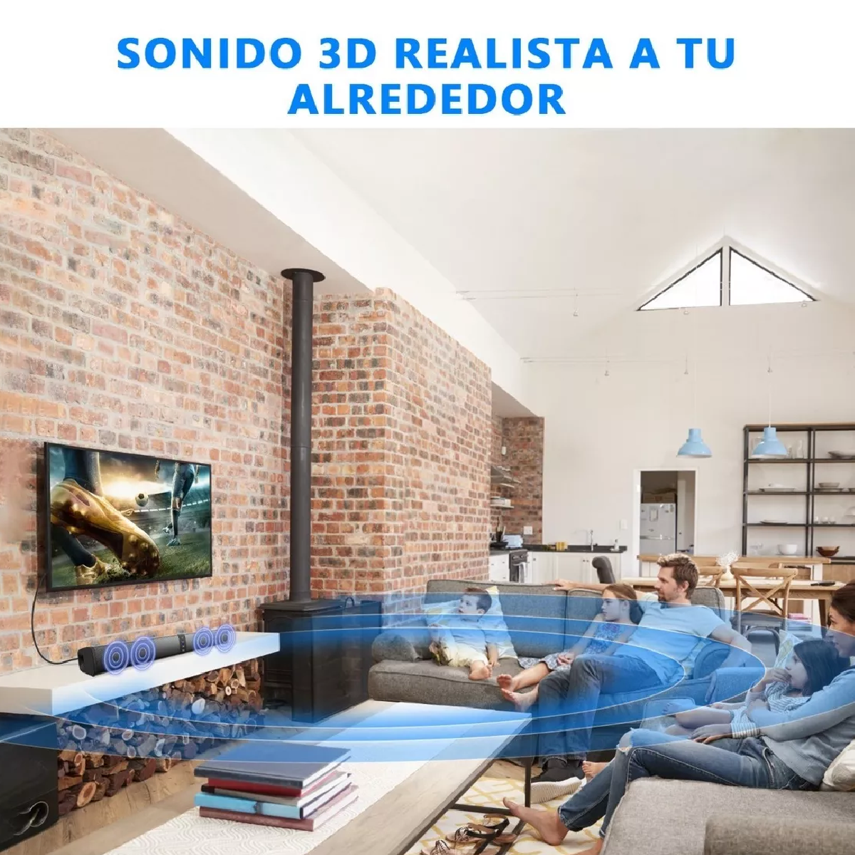 Barra De Sonido Eleoption Desmontable Y Recargable Bluetooth