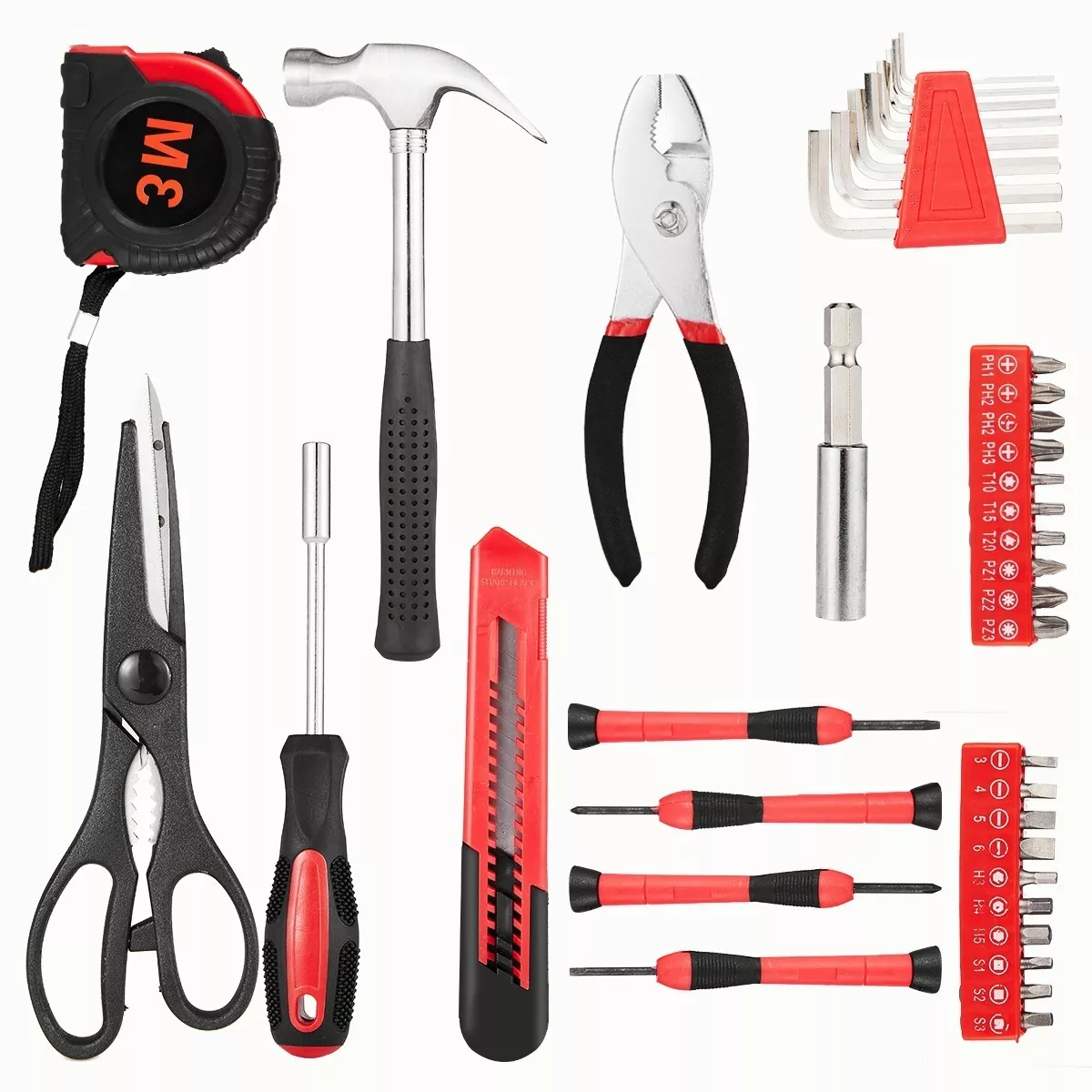 Juego De Herramientas Mecanicas Para Hogar Set De 39