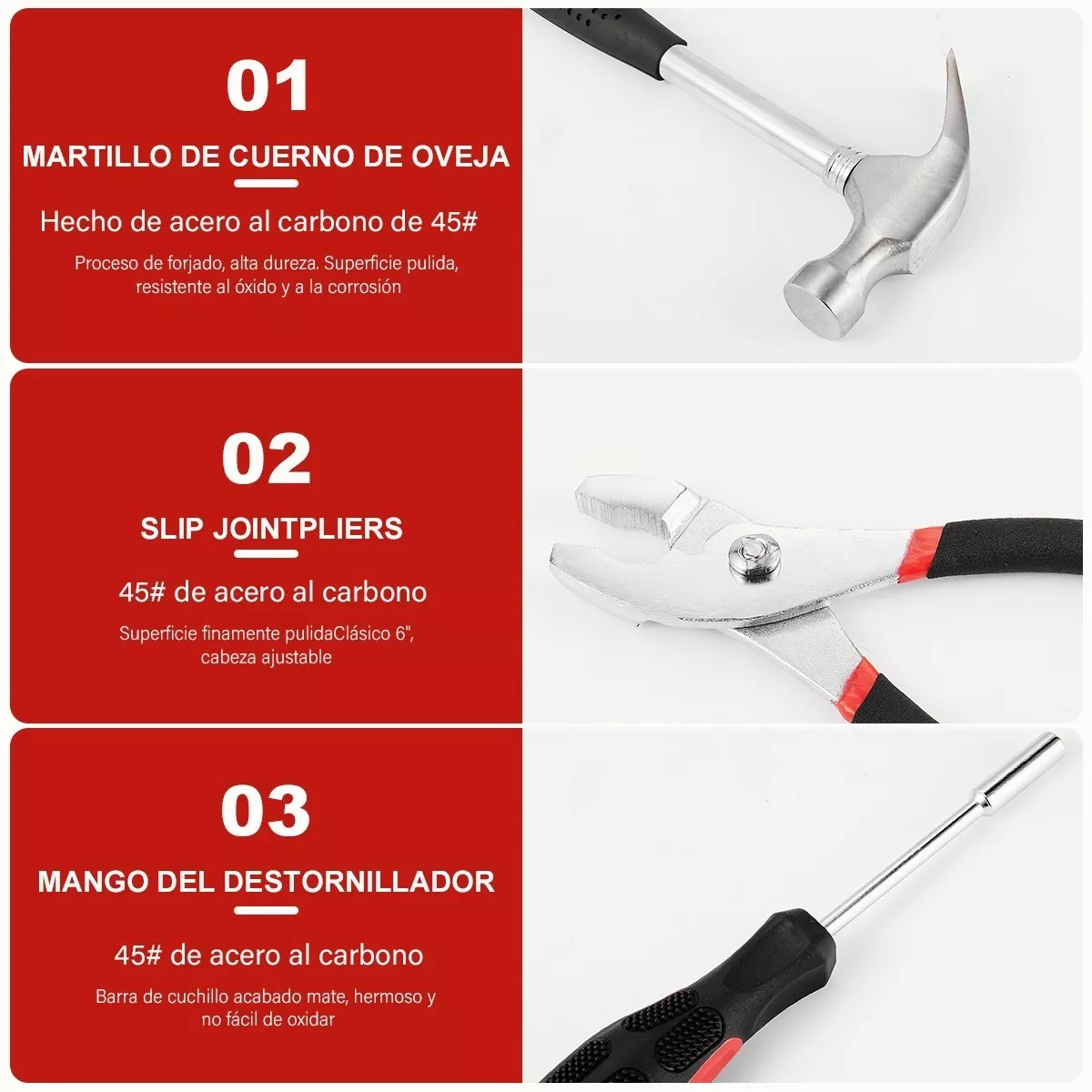 Juego De Herramientas Mecanicas Para Hogar Set De 39