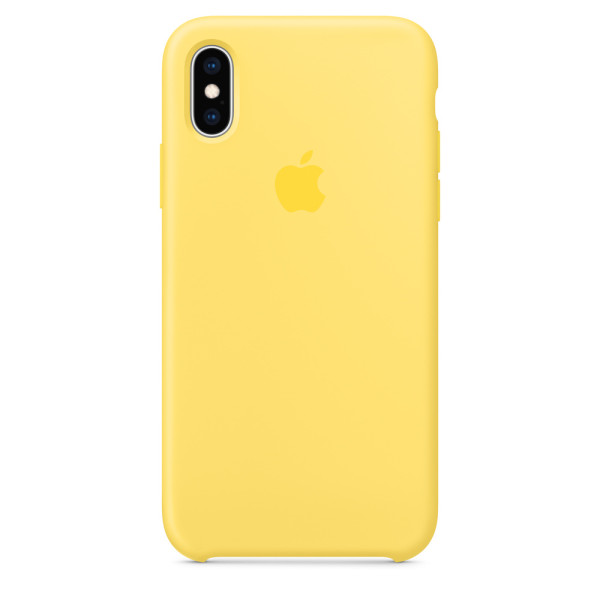Funda de Silicon iPhone XS - Amarillo Canario
