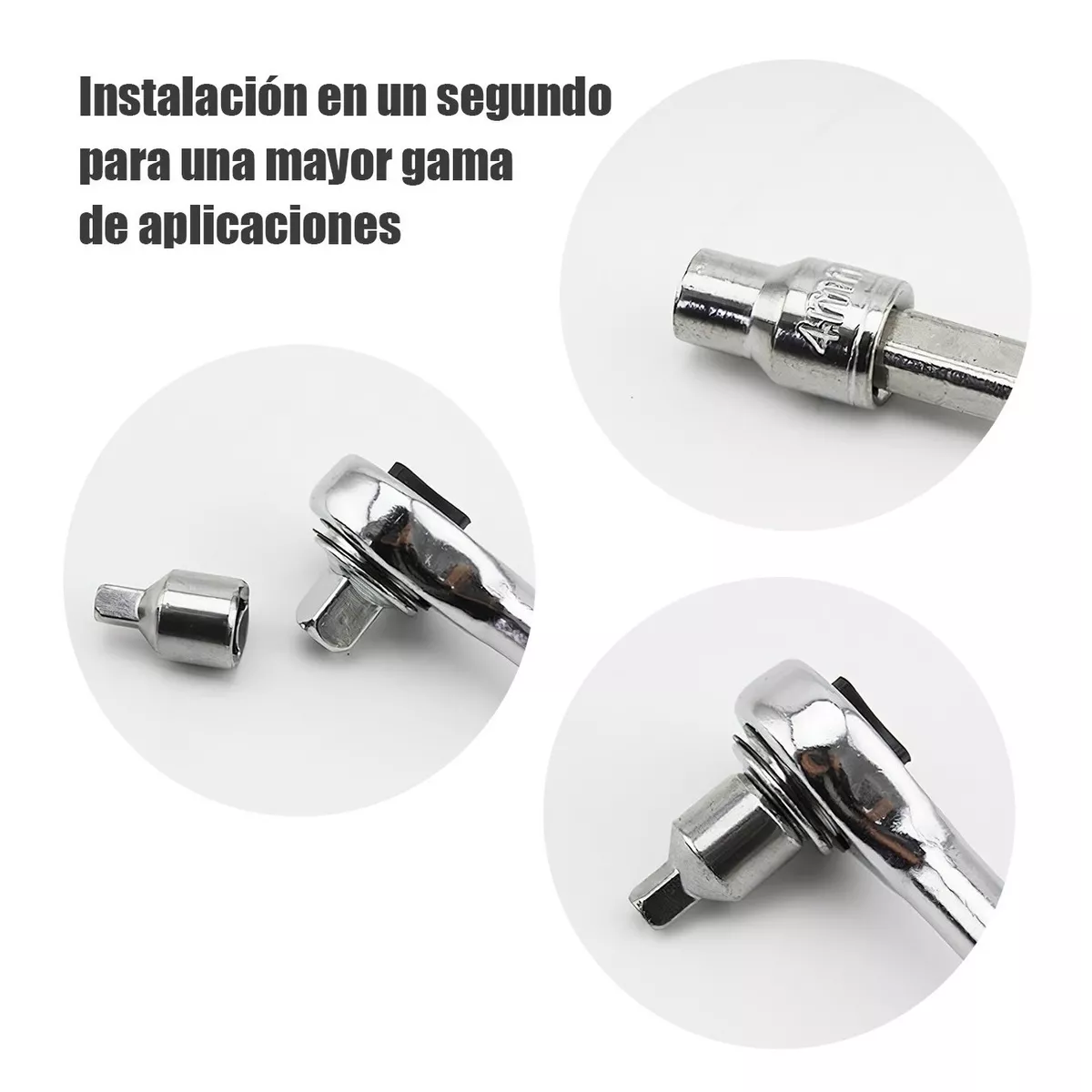Juego De Herramientas Mecanica Dados Acero 40 Pcs Moto/auto