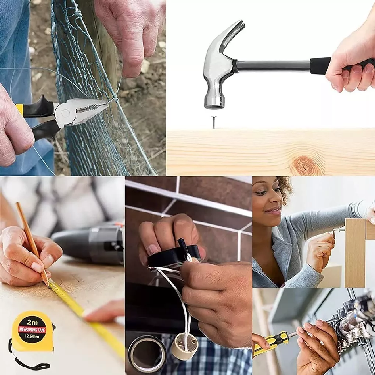 Juego De Herramientas Mecánicas Domésticas Reparación 16 Pzas.