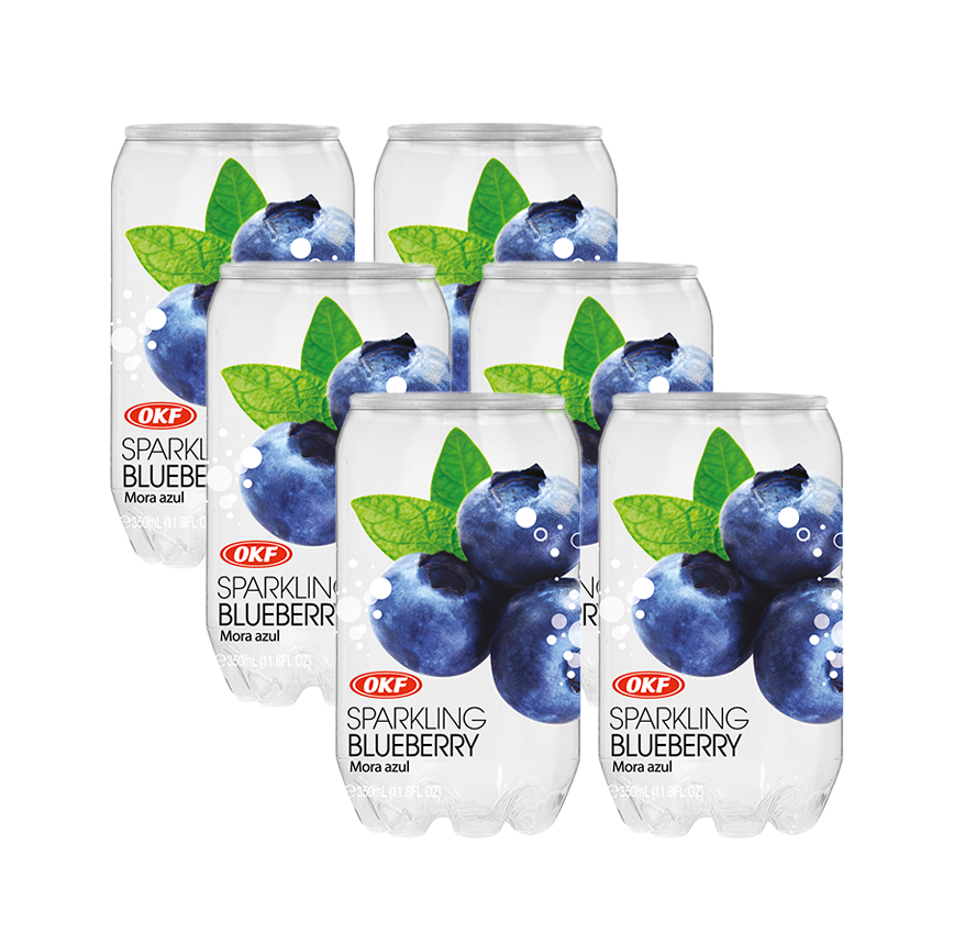 Sparkling Soda Coreana Sabor Blueberry (6 pack)