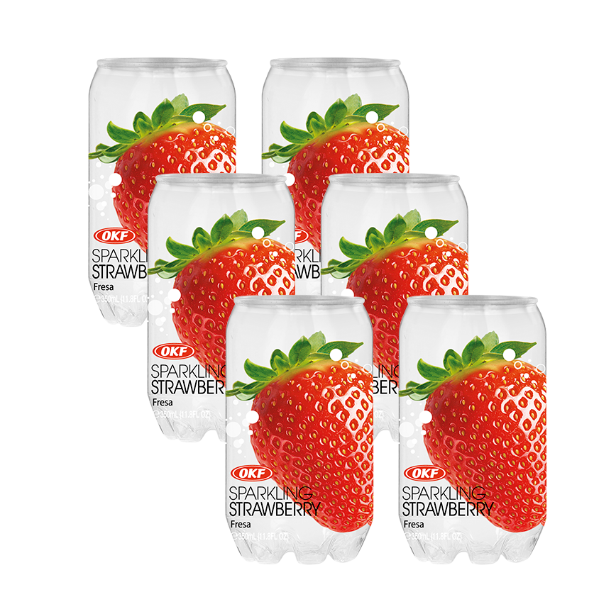 Sparkling Soda Coreana Sabor Fresa (6 pack)