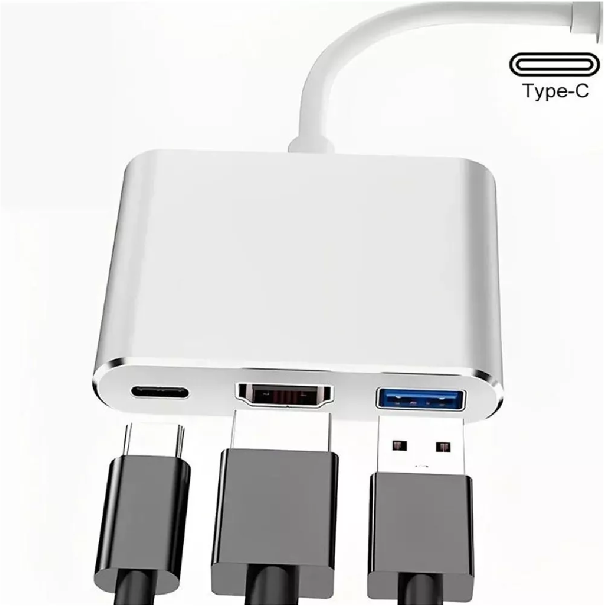 Adaptador Convertidor Hub Usb C A Hdmi 4k Usb 3.0 Y Tipo C