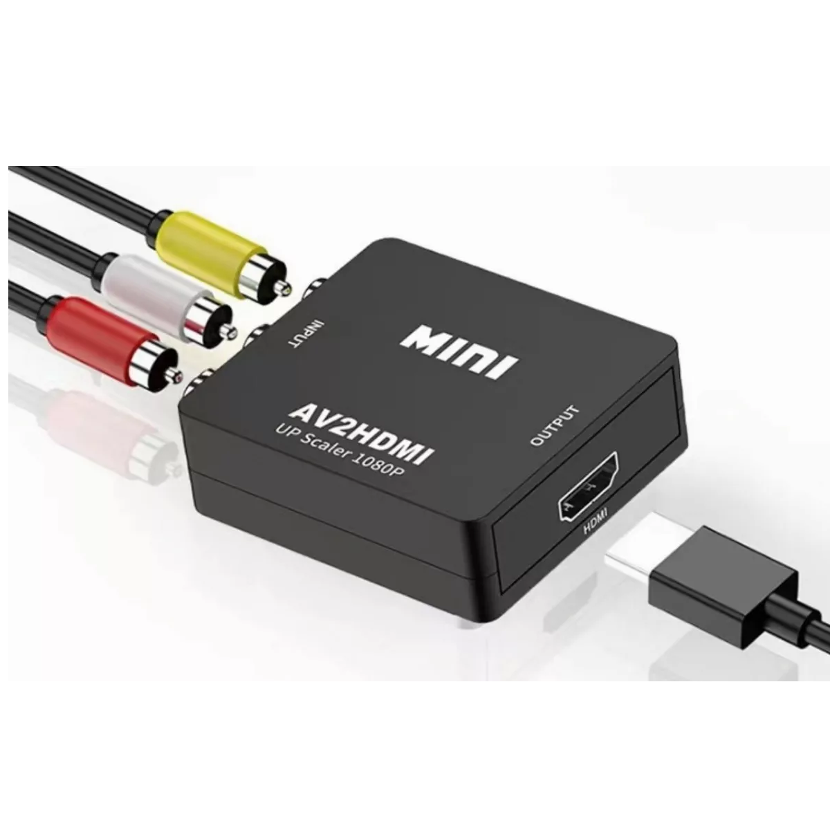 Adaptador Rca Vga A Hdmi 1080p Convertidor De Audio Y Video