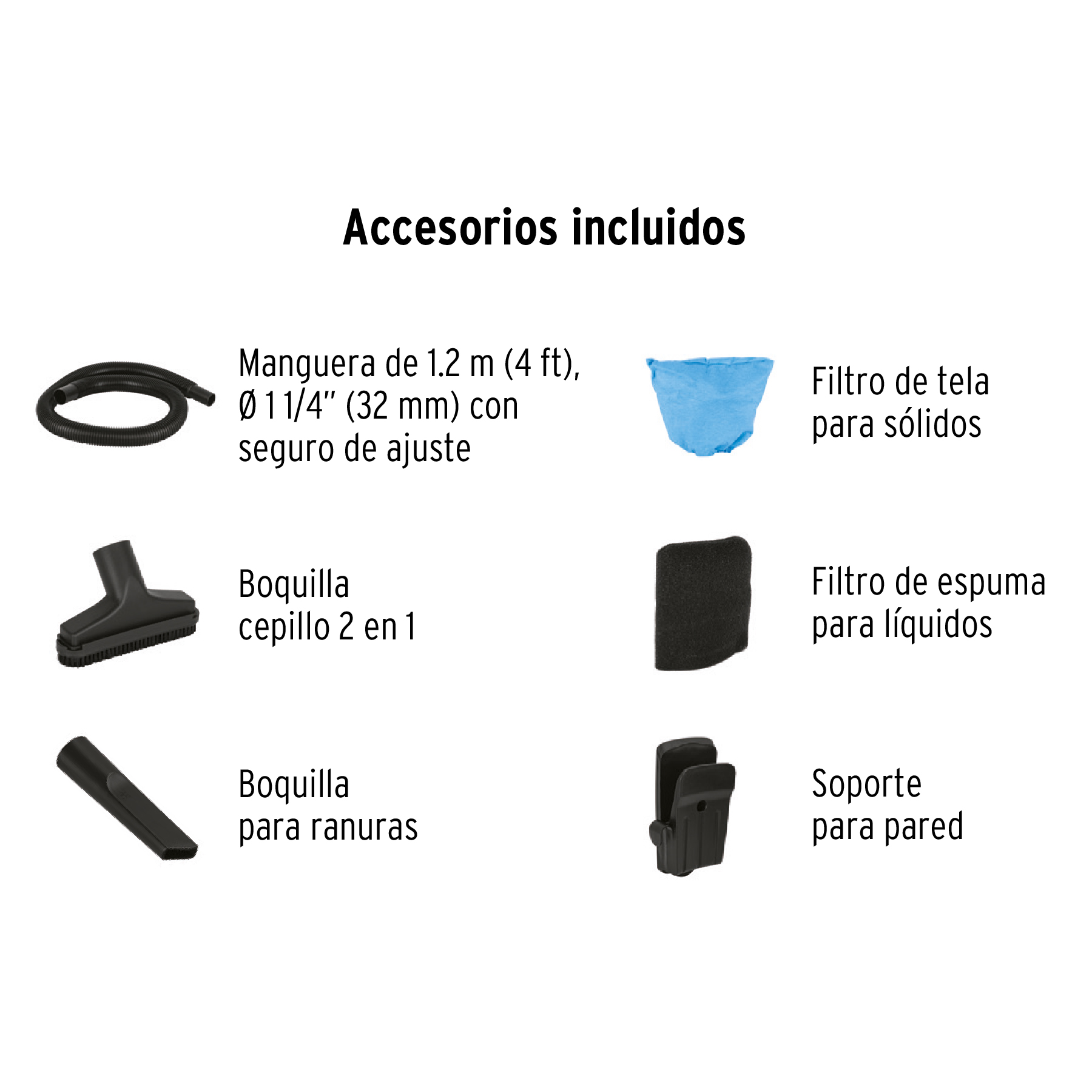 Aspiradora de solidos y lÌquidos de 3 gal, plastica, Truper 12091