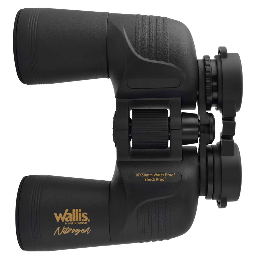 Binocular Negro Gran Angular Tipo Porro Resistente Wallis