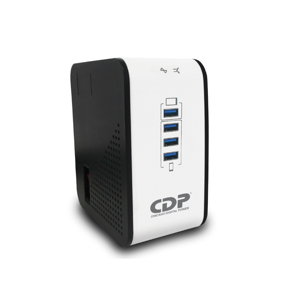 Regulador CDP AVR 1008, 500W, 1000VA, 8 Contactos 