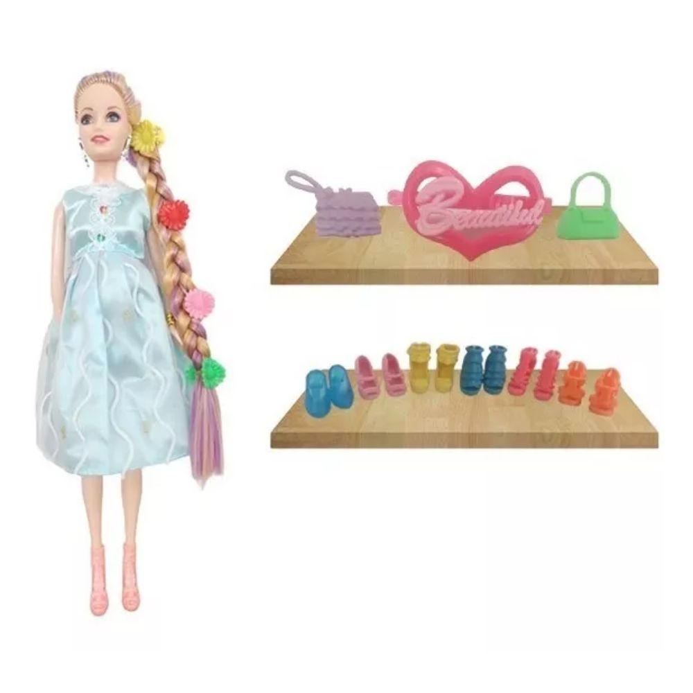 Muñeca Embarazada Con Bebe Happy Family L50b