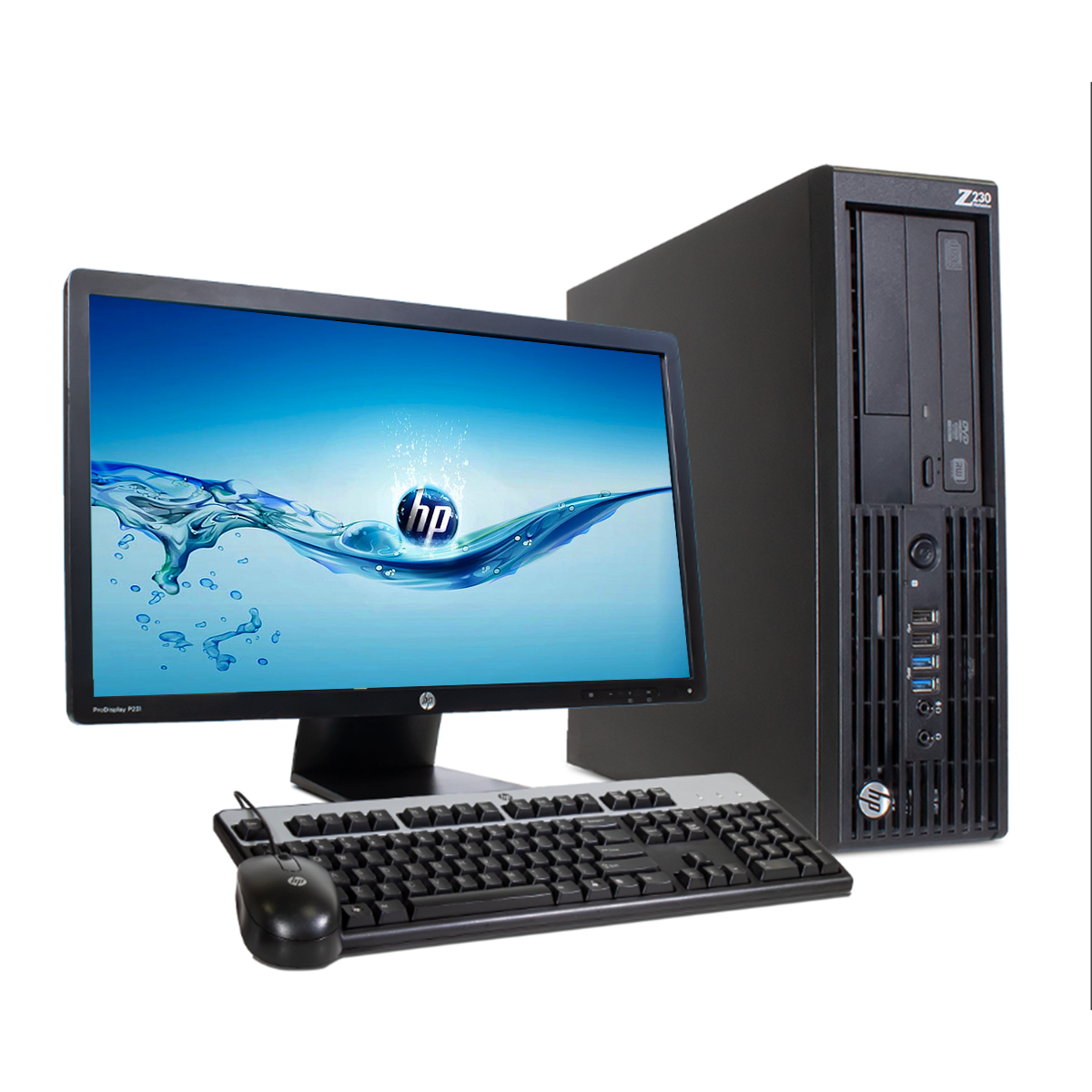 Equipo Completo Hp Z230 Core i3 4ta Gen 8bg RAM 120gb Disco Solido Monitor 22"  (Reacondicionado)