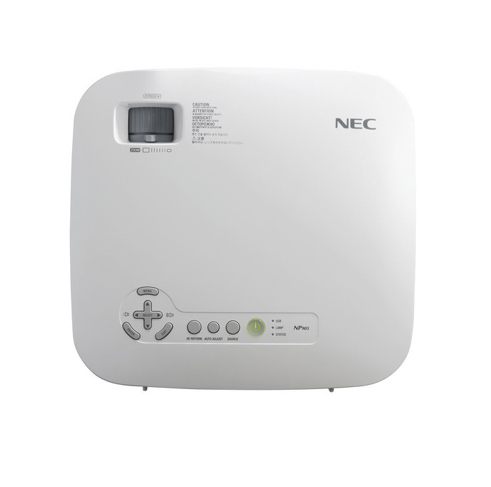 Proyector Nec NP905- 3000 Lúmenes- XGA (1024x768)- VGA- HDMI- Equipo Clase A, Reacondicionado. 