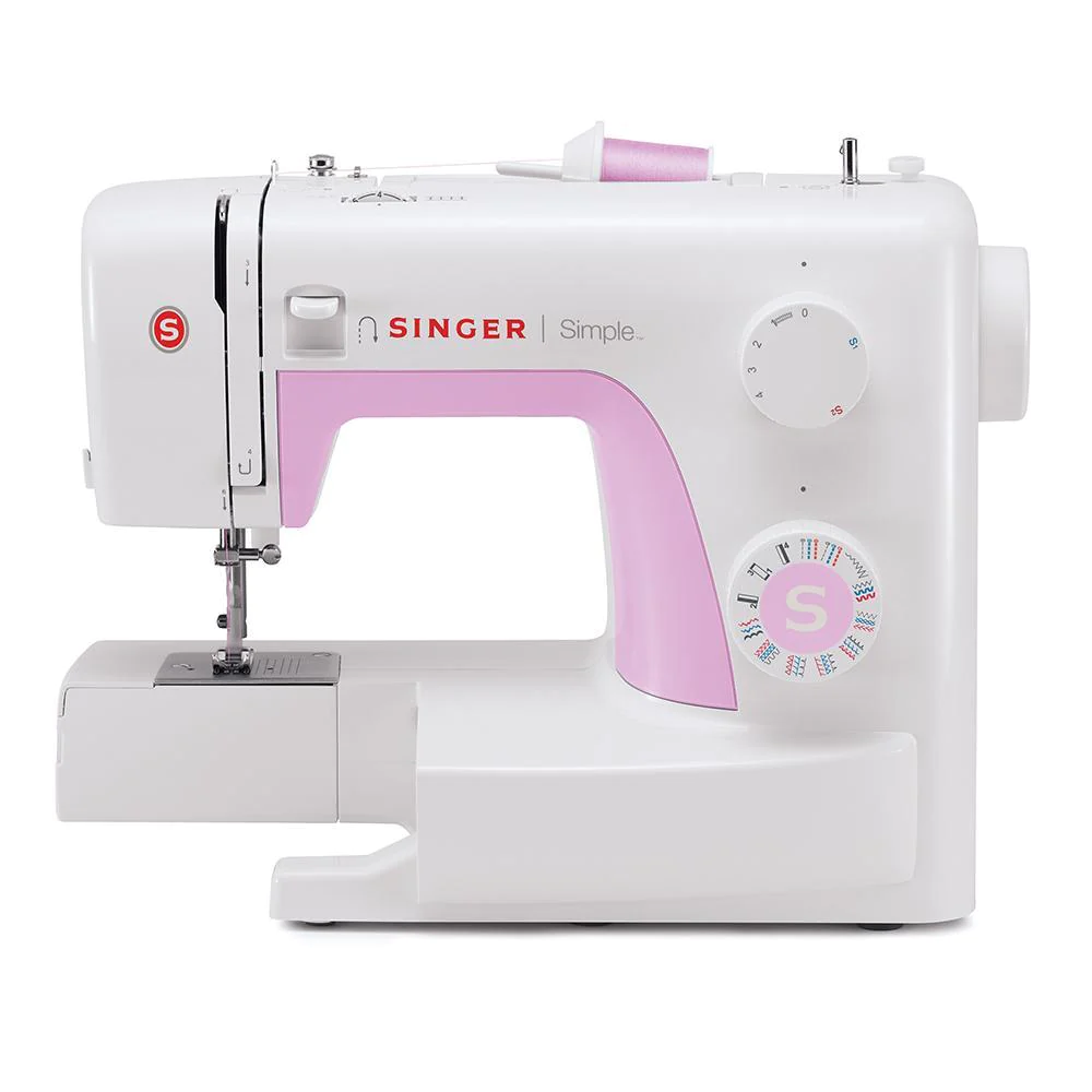 Máquina Coser Blanco Rosa 23 Puntadas Simple 3223 Singer.