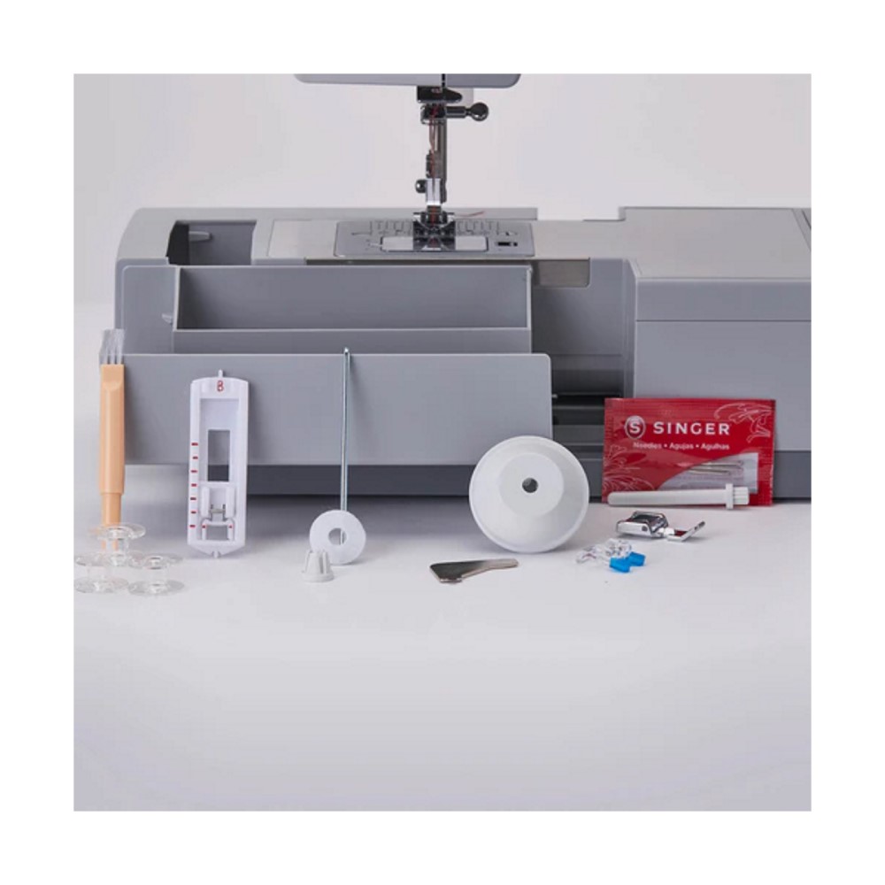 Máquina Coser Facilita Pro 4411 Gris 10 Puntadas Singer.