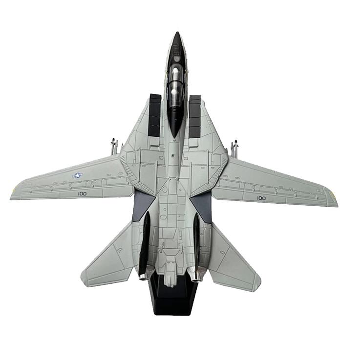 Aviones militar escala F-14 MXF14-001-19 F-14 Tomcat 1100 19x19x14cm MetalPlástico Base plastico Gris, F-14 Tomcat Wings Fixed