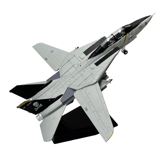 Aviones militar escala F-14 MXF14-001-19 F-14 Tomcat 1100 19x19x14cm MetalPlástico Base plastico Gris, F-14 Tomcat Wings Fixed