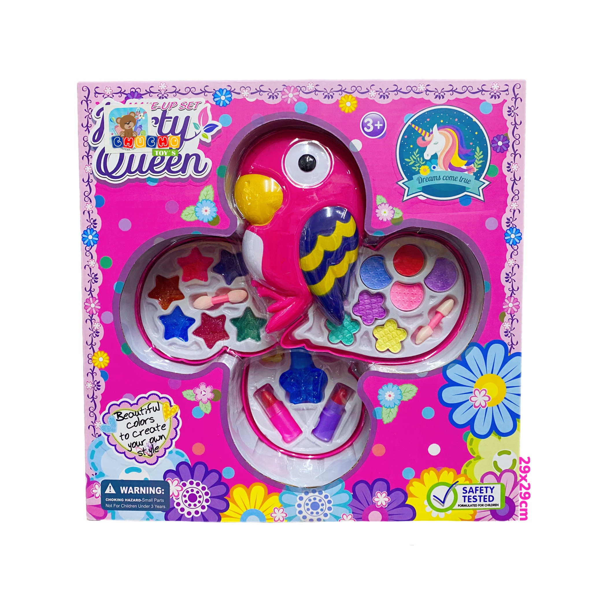 Set Maquillaje Cosmético Fantasía Makeup Juguete Zapatilla