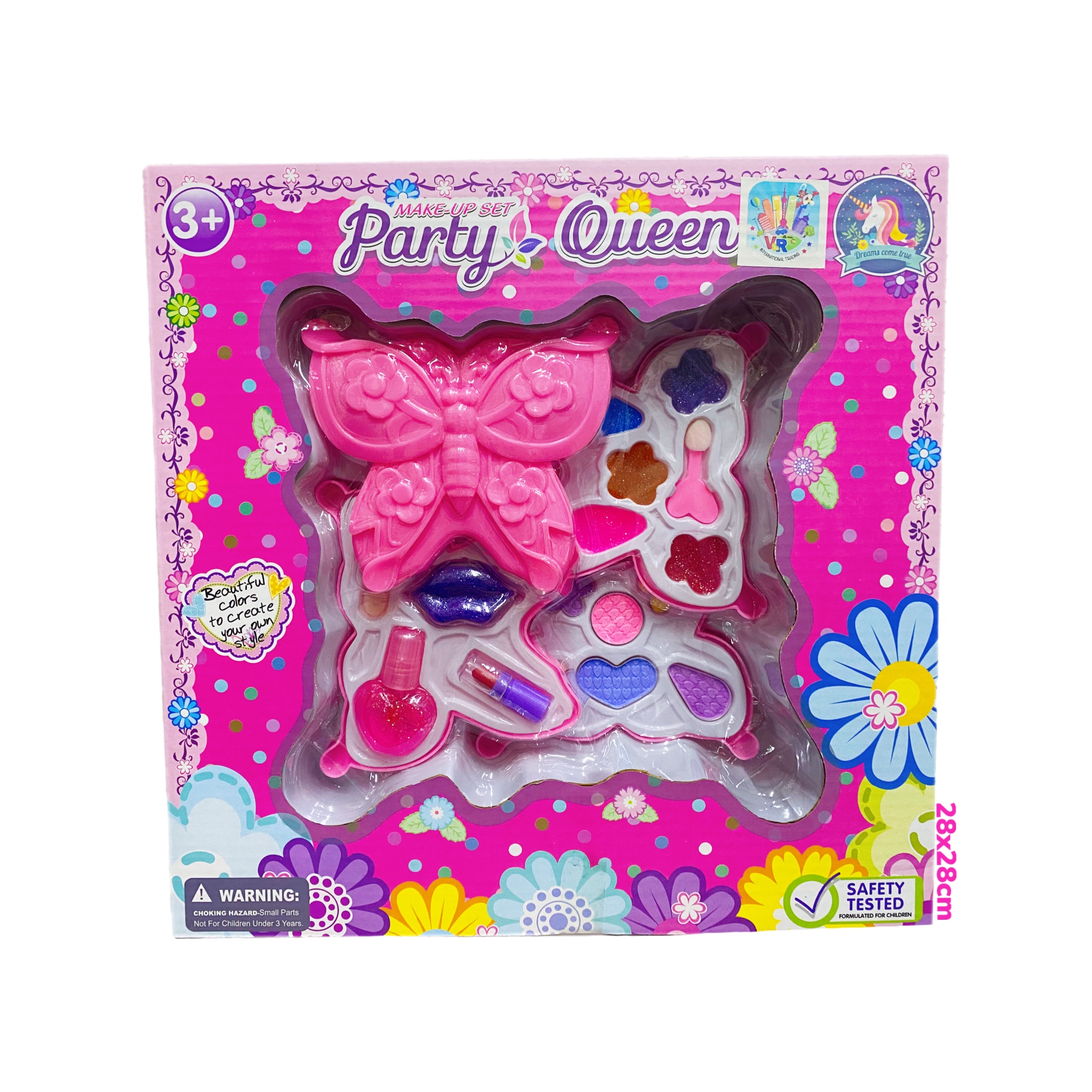 Set Maquillaje Cosmético Fantasía Makeup Juguete Zapatilla