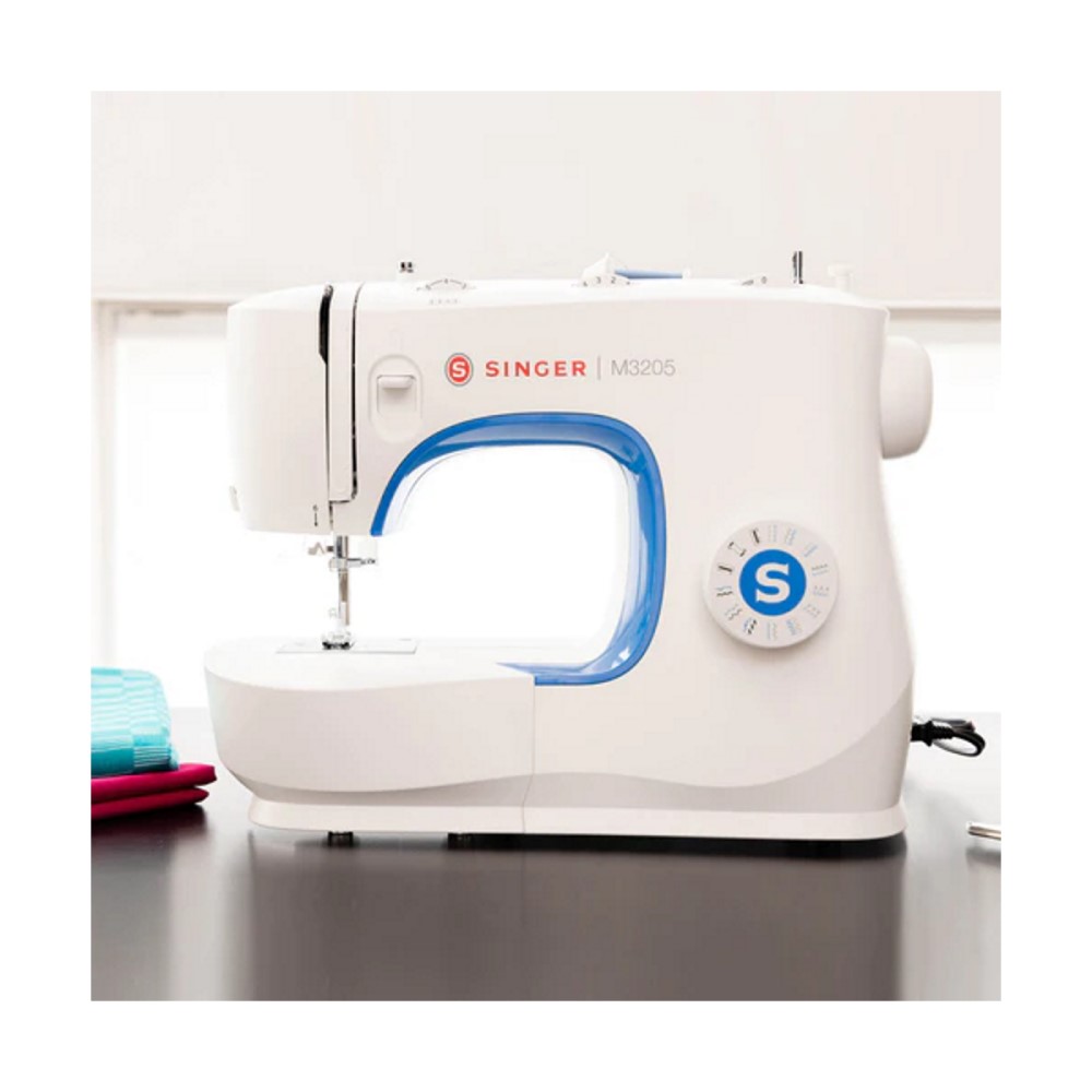 Máquina Coser 23 Puntadas Blanco/Azul Accesorios Singer