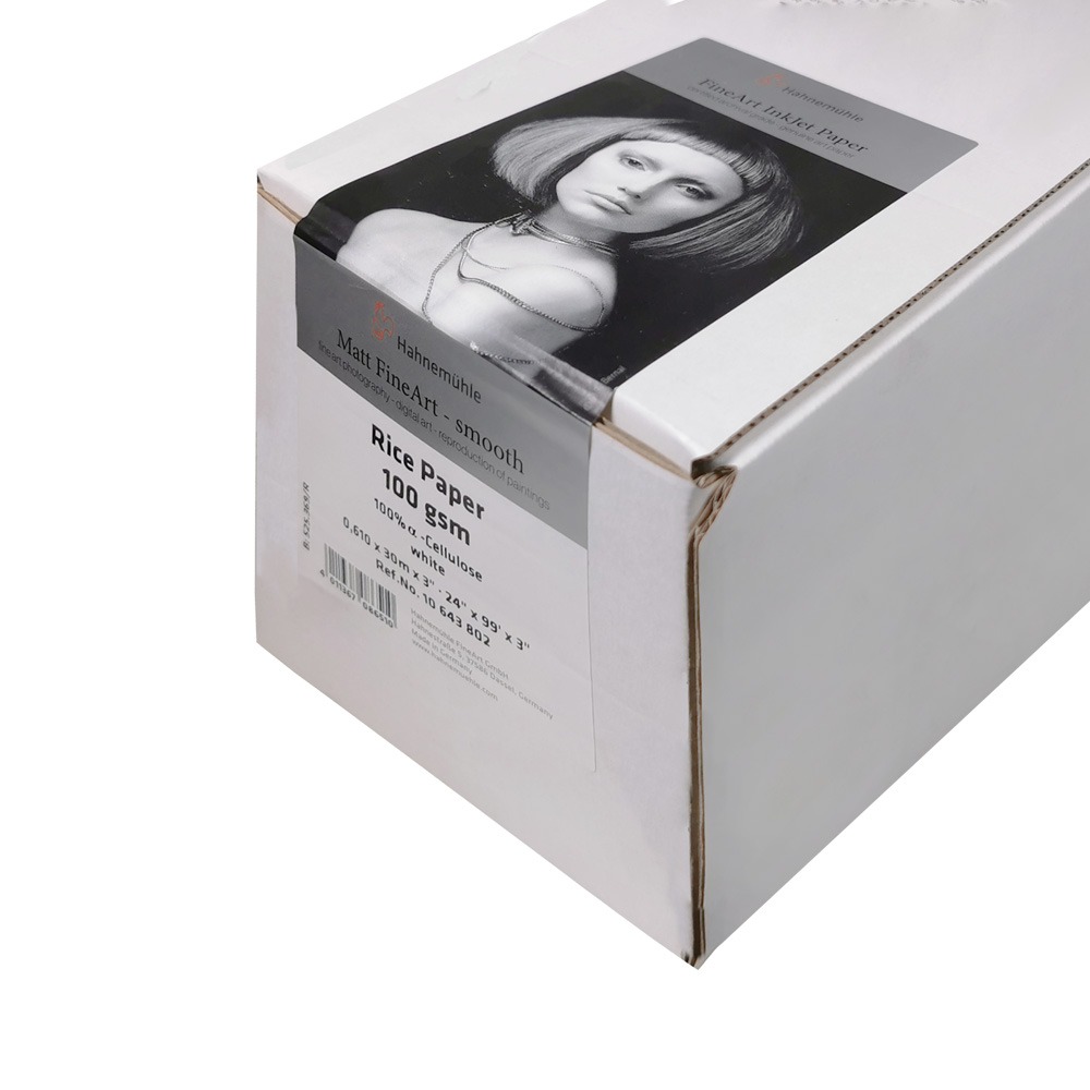 Papel Hahnemühle 10643802 Arroz 24 pulgadas Rollo con 30m Blanco