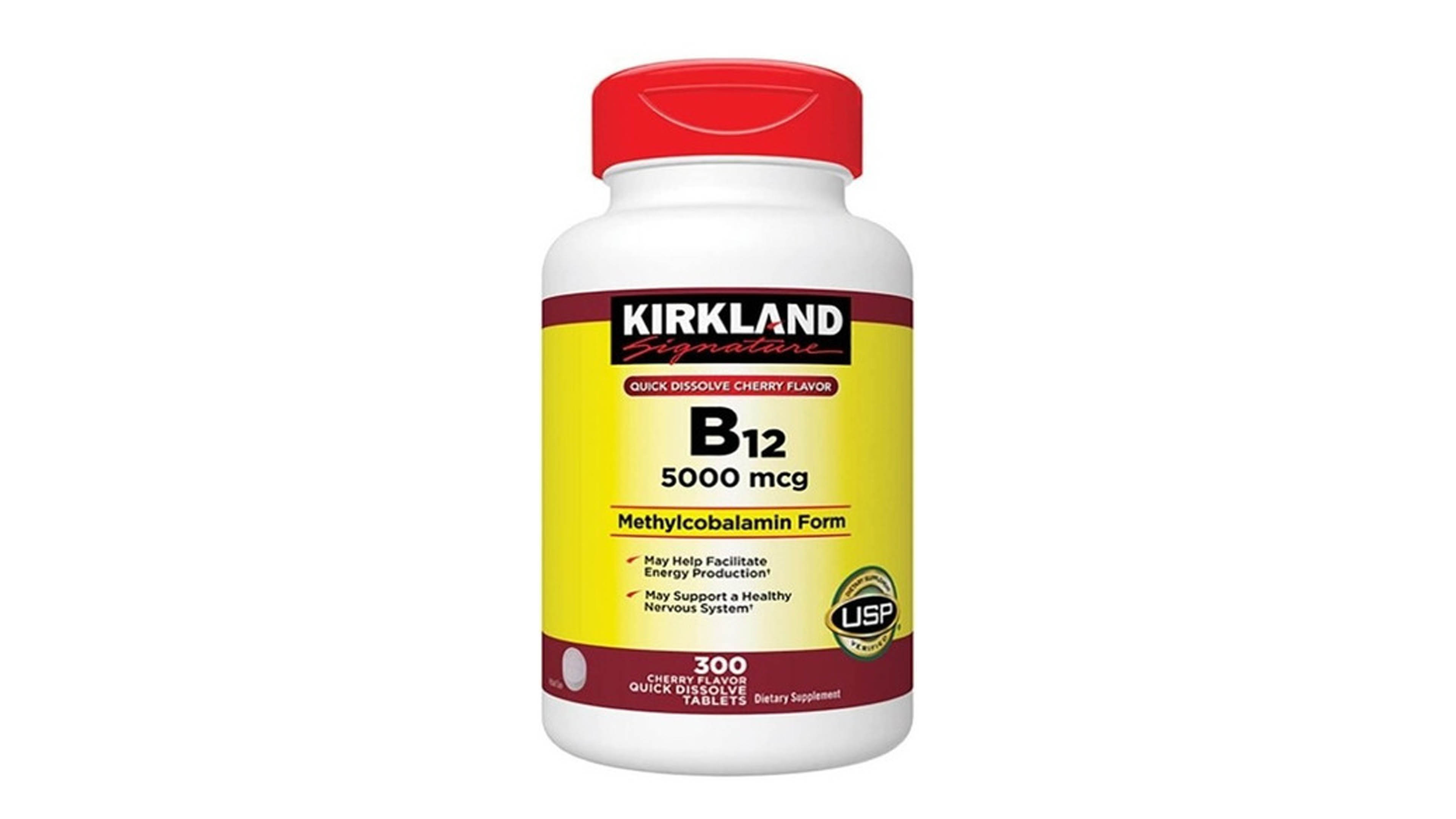 Vitamina B12 500mg Kirkland Signature 300 Tabletas Quick Dissolve Sublingual