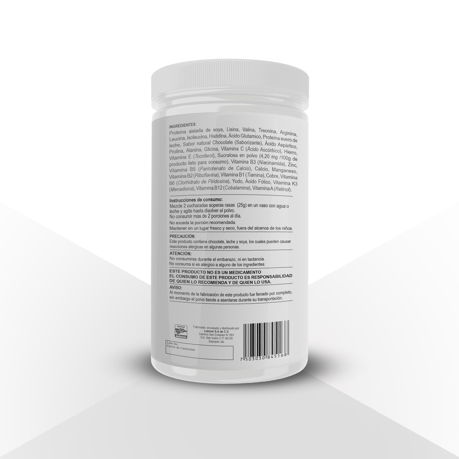 Malteada de Chocolate, proteina,control de peso 500g Shack 