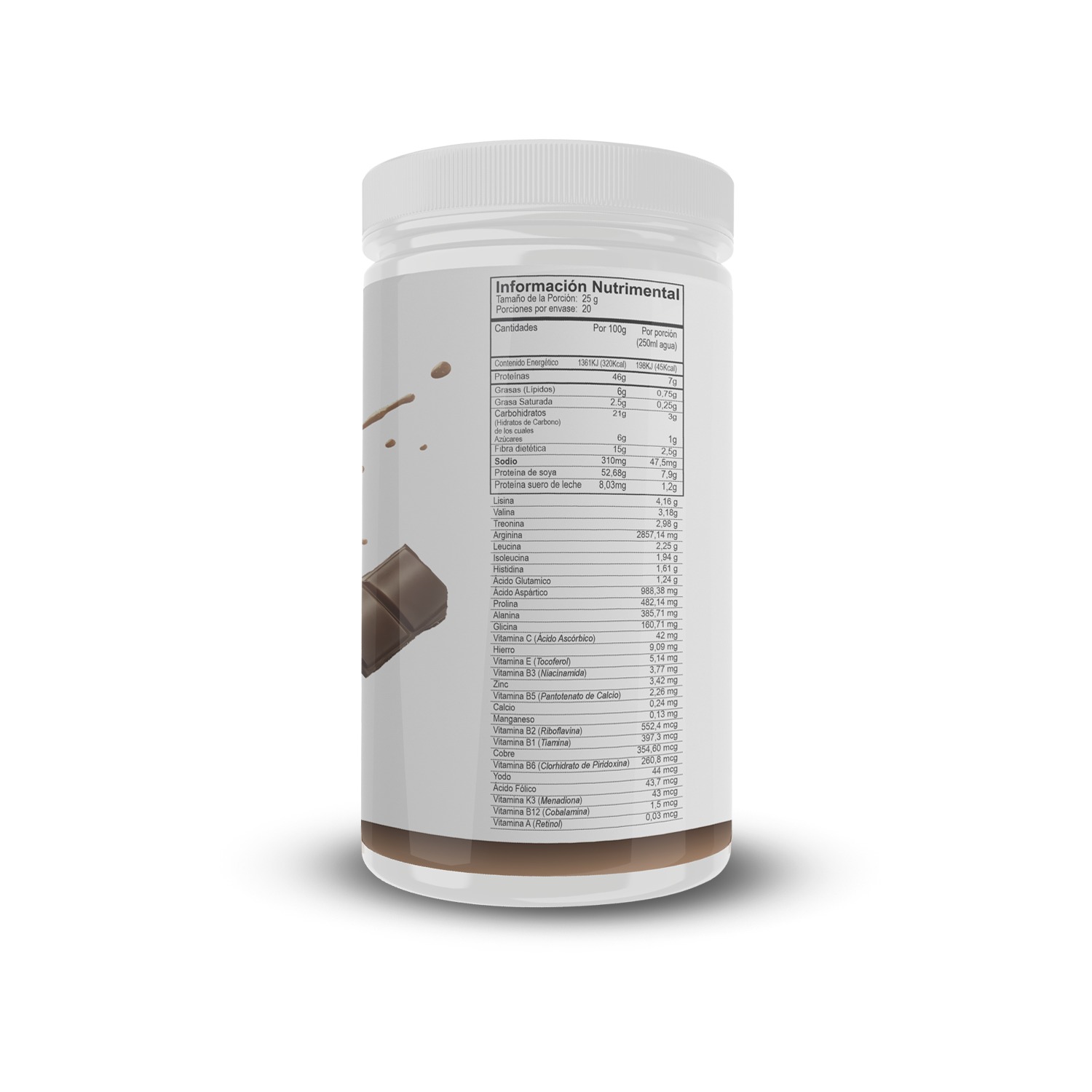 Malteada de Chocolate, proteina,control de peso 500g Shack 
