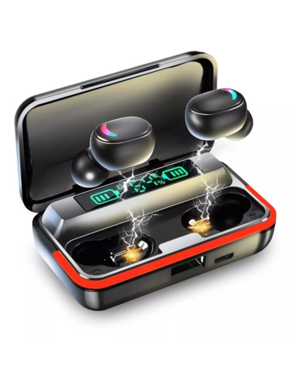 Audífonos In-ear Petukia Box E10 Con Microfono + Caja de Carga Negro