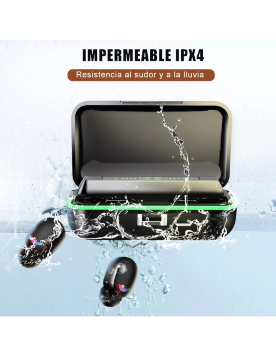 Audífonos In-ear Petukia Box E10 Con Microfono + Caja de Carga Negro