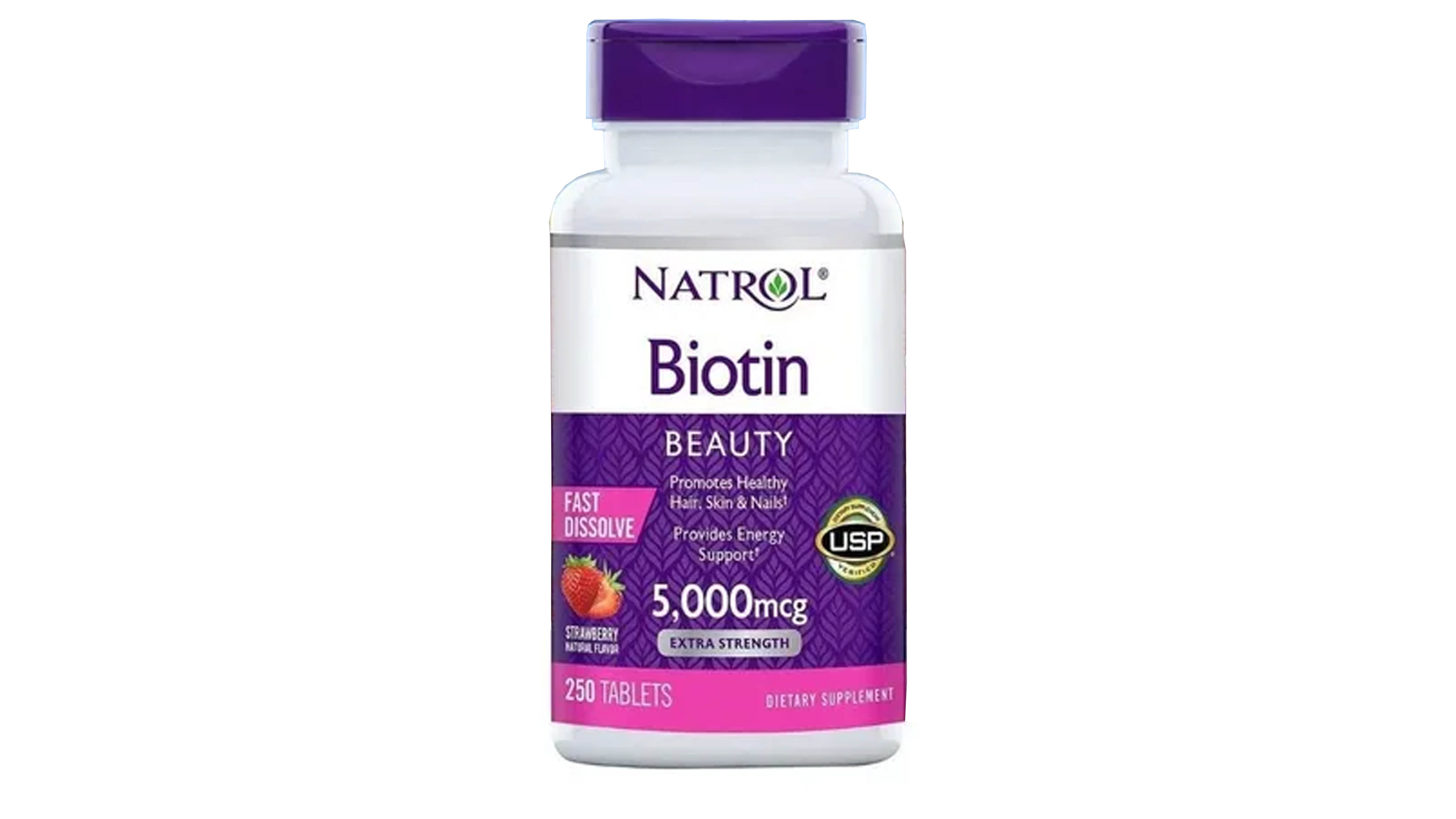 Biotin 5000 Mcg Ayuda Pelo Piel Uñas 250 Caps Saludables Natrol