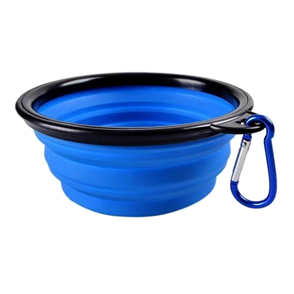 Plato Portátil Perro Plegable Silicon Mascotas  Gatos 19 Cm